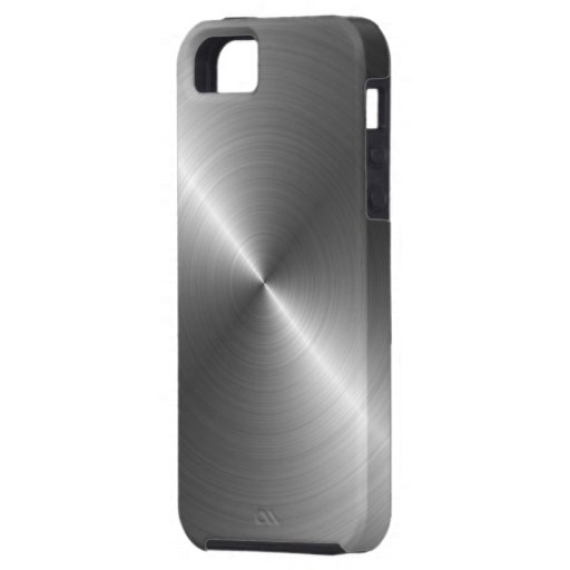 Stainless Steel Metal Look iPhone 5 Case Zazzle