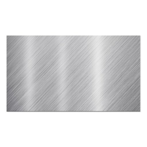 Stainless Steel texture "Blank" Business Cards (back side)
