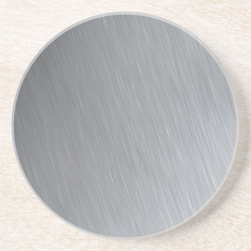 Stainless steel texture with lighting highlights drink coasters