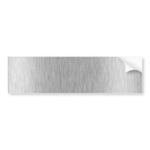 Stainless Steel Textured Bumper Stickers