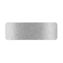 Stainless Steel Textured Return Address Labels