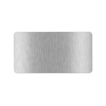 Stainless Steel Textured Address Label