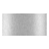 Stainless Steel Textured Personalized Photo Card