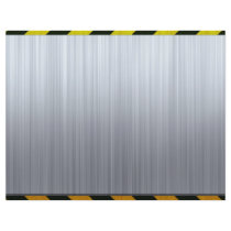 Stainless Steel with Hazard Stripes Flyer Design