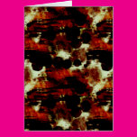 Stains in Red and Black Card