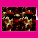 Stains in Red and Black Greeting Card