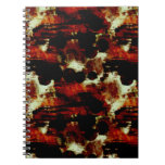 Stains in Red and Black Spiral Note Books