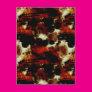 Stains in Red and Black Post Card Stains in Red and Black Post Card