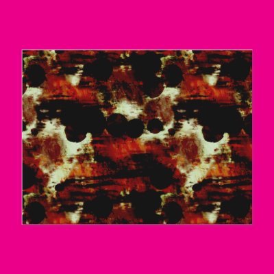 Stains in Red and Black Postcard Zazzle_postcard