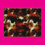 Stains in Red and Black Postcard