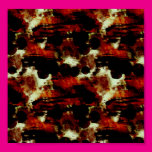 Stains in Red and Black Print