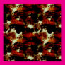 Stains in Red and Black Print