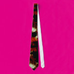 Stains in Red and Black Necktie