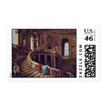 Staircase In The Castle Of Caprarola By Robert Hub Postage Stamps