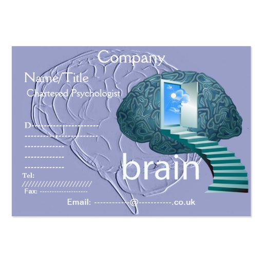 Staircase to the brain business card