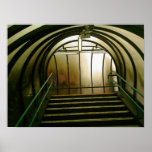 Stairs in Pedestrian Tunnel, Manchester, UK Poster