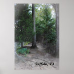 Stairs In The Forest Print
