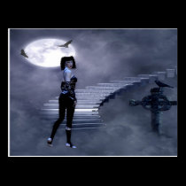 stairs post card postcards
