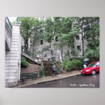 Stairs - Québec City posters
