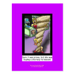 Stairway To Heaven Parody Cartoon On Postcard