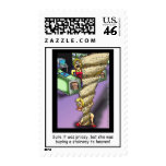Stairway To Heaven Parody Cartoon Postage Stamps
