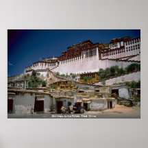 Stairways to the Potala, Tibet, China Print
