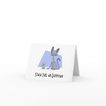 Stalk Like an Egyptian - Note Card (Blank) by adrianropp Stalk Like an Egyptian - Note Card (Blank)