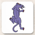 Stalking Panther in Purple Drink Coaster