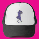 Stalking Panther in Purple Mesh Hat
