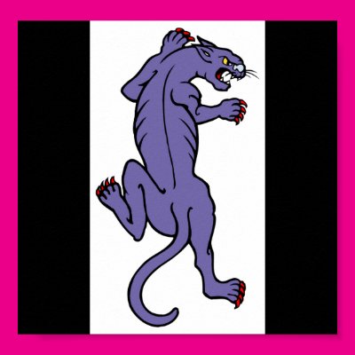 Stalking Panther in Purple Print Zazzle_print Stalking Panther in Purple Print Zazzle_print