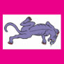 Stalking Panther in Purple Sticker Stalking Panther in Purple Sticker