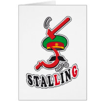STALLING GREETING CARD