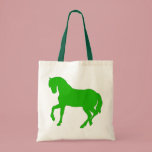 stallion sillouette-green tote bag bags