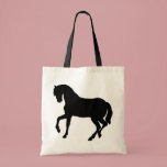 stallion sillouette tote bag bags