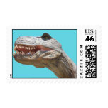 Stamo, Tyrannosaurus, blue background Stamp