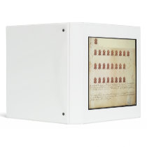 Stamp Act 1765 One Penny Stamp Proof Sheet 3 Ring Binders