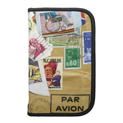 Stamp Collage Bon Voyage Rickshaw Folio Folio Planners