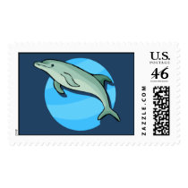 Stamp - Dolphin by pawtraitart Stamp - Dolphin