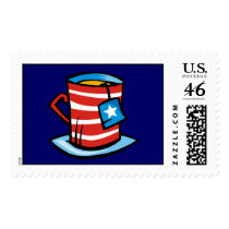 Stamp - Flag Mug by pawtraitart Stamp - Flag Mug