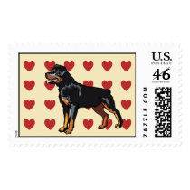 Stamp - I Love Rottweilers by pawtraitart Stamp - I Love Rottweilers
