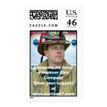 stamp, I support my local Volunteer Fire Compan...