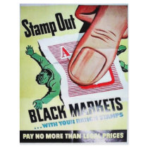 Stamp Out Black Markets flyers