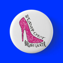 Stamp Out Breast Cancer Pinback Button