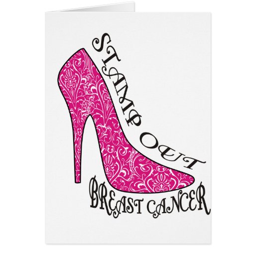 Stamp Out Breast Cancer Card | Zazzle