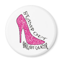 Stamp Out Breast Cancer Fridge Magnet