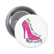 Stamp Out Breast Cancer Pinback Button