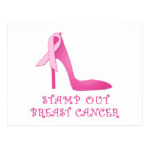 Stamp Out Breast Cancer Products Postcards