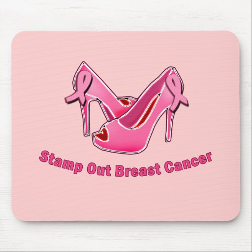 Stamp Out Breast Cancer Stilettos Mousepads