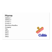 Stamp Out Colitis Business Card