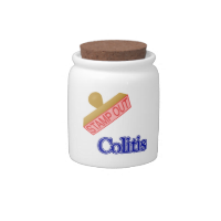 Stamp Out Colitis Candy Jars